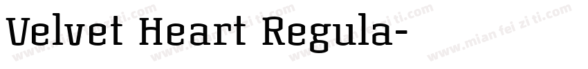 Velvet Heart Regula字体转换